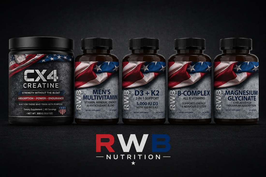 Full System — CX4 Creatine, Men's Multivitamin, D3+K2, B-Complex, Magnesium Glycinate